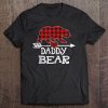 Daddy bear red plaid bear arrow heart version shirt