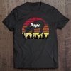 Papa pig forest pet animals vintage version shirt