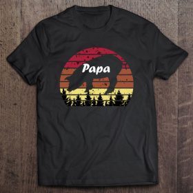 Papa pig forest pet animals vintage version shirt