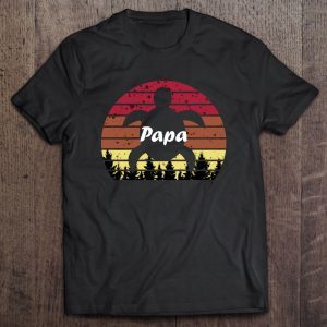 Papa turtle forest pet animals vintage version shirt