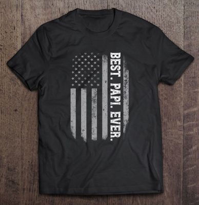 Best papi ever american flag version shirt