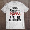 I’m not a regular poppa i’m a cool poppa red and black checkerboard version shirt