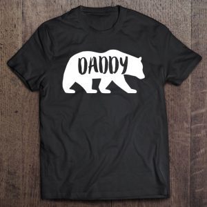 Daddy bear matching sibling family bear shirt