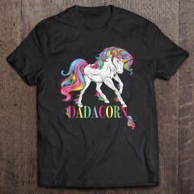 Dadacorn unicorn dad rainbow unicorn shirt
