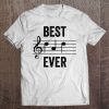 Best dad ever music notes shirt