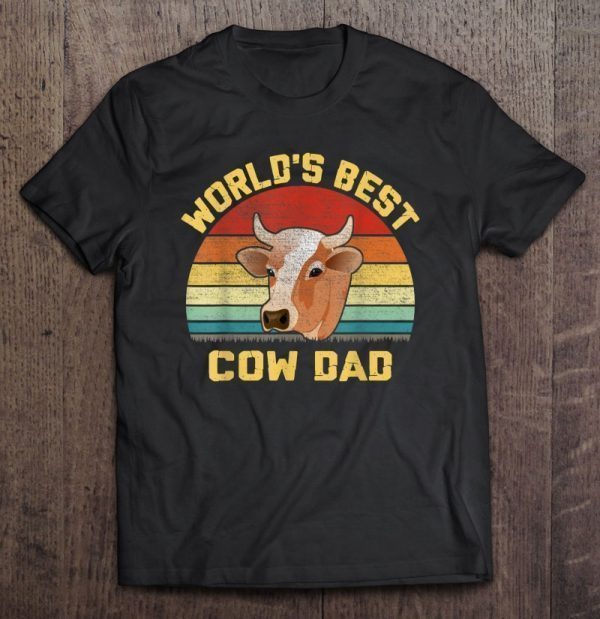 Vintage world’s best cow dad shirt