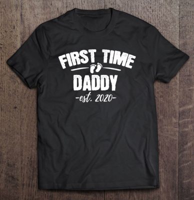 First time daddy est 2020 soon to be dad shirt