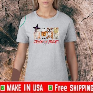 Bulldog and Boo Trick or Treat Halloween 2020 T-Shirt