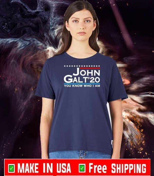 John Galt ’20 You know who I am Flag US T-Shirt