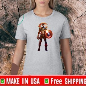 NFL Captain America Marvel Avengers Endgame Football Sports Chicago Bears For T-Shirt