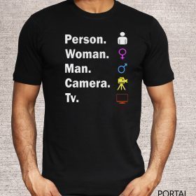 Person Woman Man Camera Tv wall flag Shirts