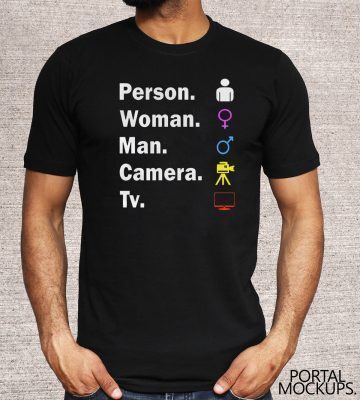 Person Woman Man Camera Tv wall flag Shirts
