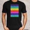 Rainbow Striped Pride Wall Flag T-Shirt - Rainbow Pride LGBT Shirt