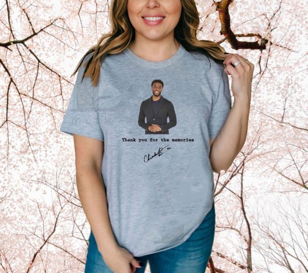 Rip Chadwick Boseman Black Panther Thank You For The Memories Signature 2020 T-Shirt