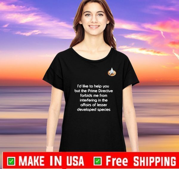 Original Rude Star Trek Prime Directive T-Shirt