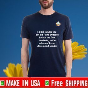 Original Rude Star Trek Prime Directive T-Shirt