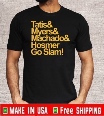Tatis Myers Machado Hosmer Go Slam Diego Shirts