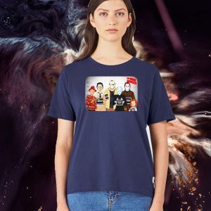The usual suspects horror movie characters friends Halloween Official T-Shirt