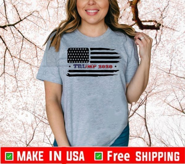 Trump 2020 Flag T-Shirt Gift For Mens Womens And KIds