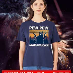 Vintage Cat Pew pew madafakas Vintage T-Shirt