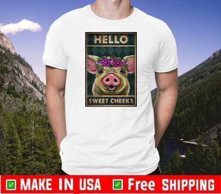 vintage pig hello sweet cheeks Unisex T-Shirt
