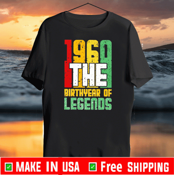 1960 The birthyear of legends official t-shirt