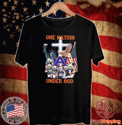 Official Auburn Tigers one nation under God T-Shirt