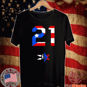21 Proud For Puerto Rico American Flag Tee Shirts