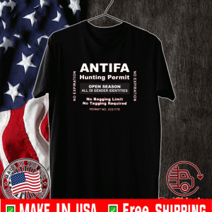 Antifa Hunting Permit T-Shirts