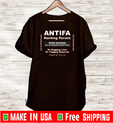 Antifa Hunting Permit T-Shirts