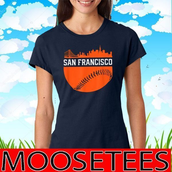 San Francisco Baseball Vintage SF The City Skyline T-Shirt