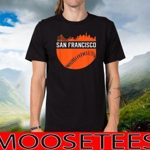 San Francisco Baseball Vintage SF The City Skyline T-Shirt