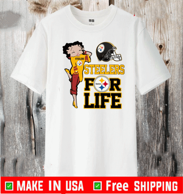 Betty Boop Steelers For Life T-Shirt