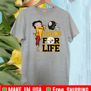 Betty Boop Steelers For Life T-Shirt