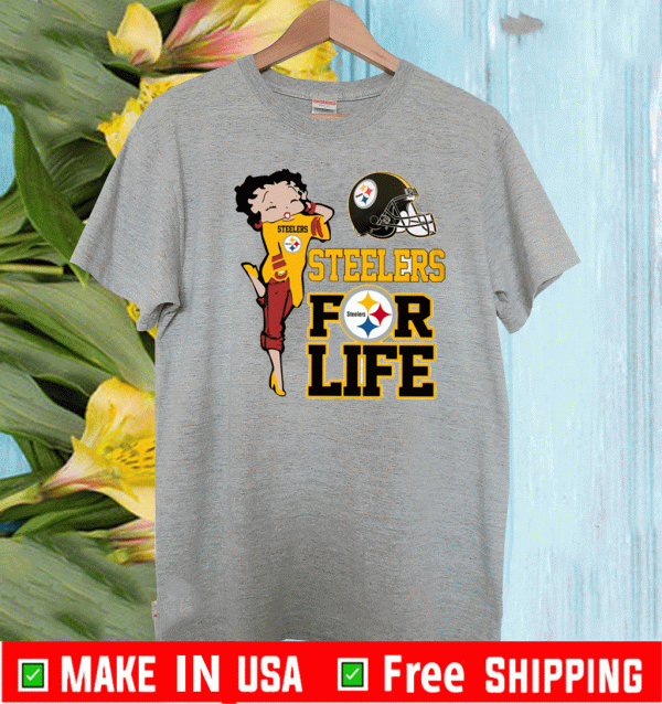 Betty Boop Steelers For Life T-Shirt