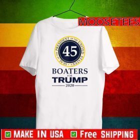 Boaters for Trump 2020 President 45 T-Shirt
