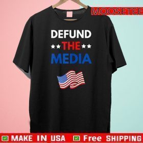 Defund The Media Flag US T-Shirt