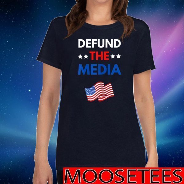 Defund The Media Flag US T-Shirt