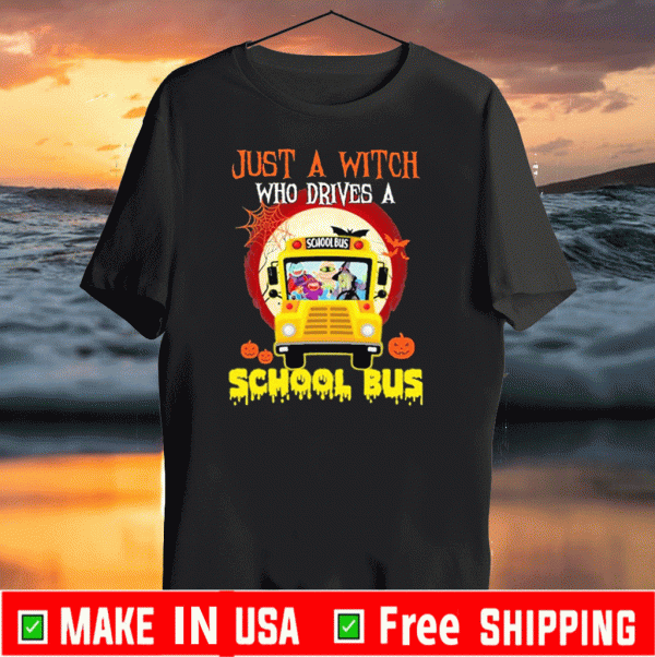 Just a Witch who drives a School Bus Halloween 2020 T-Shirt