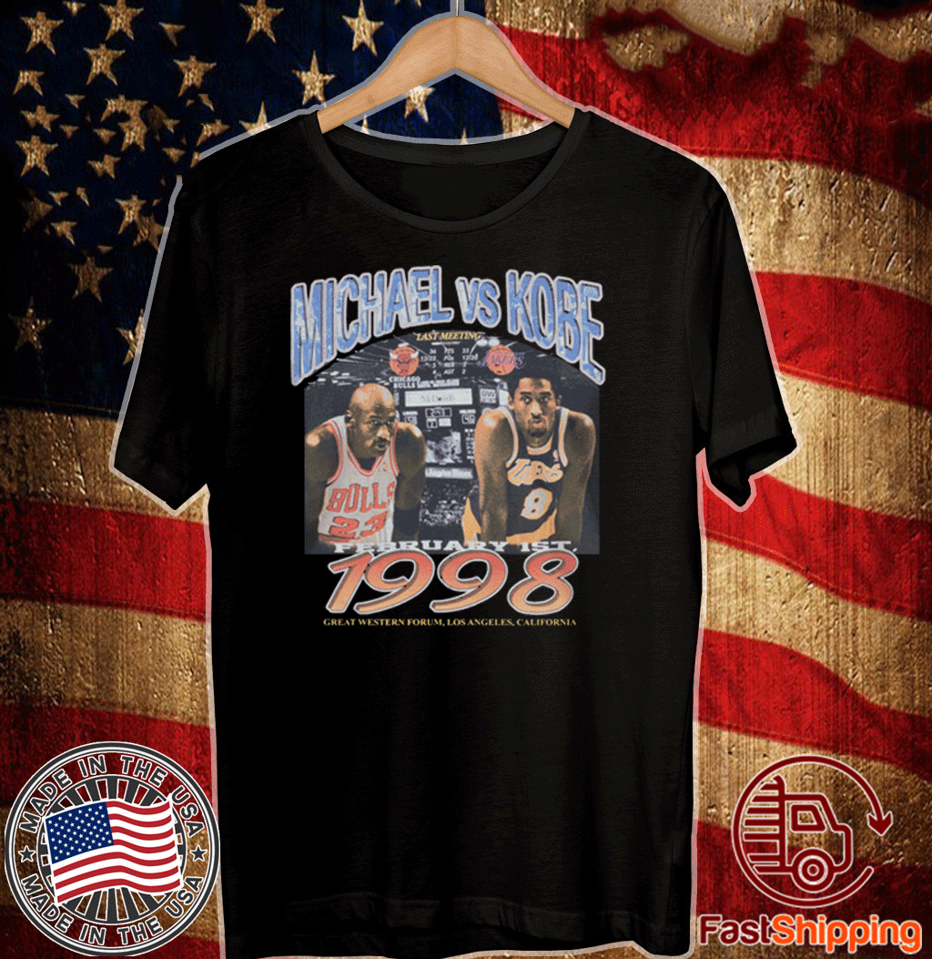 Michael Jordan vs Kobe Bryant February 1st 1998 T Shirt - HollyTees