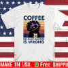 Cat grandma coffee because murder is wrong Vintage T-Shirt