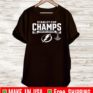 Tampa Bay Lightning 2020 Stanley Cup Champions Tee Shirts