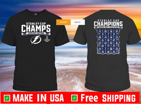 Tampa Bay Lightning 2020 Stanley Cup Champions Tee Shirts