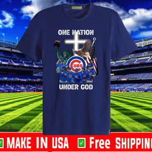 Chicago Cubs one nation under God Tee Shirts