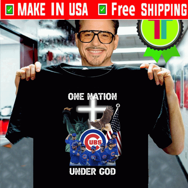 Chicago Cubs one nation under God Tee Shirts