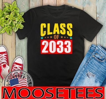 Official Class of 2033 Grow With Me T-Shirt