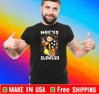 Cute sloth Hocus Slowcus Halloween 2020 T-Shirt