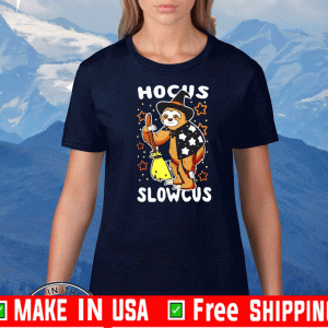Cute sloth Hocus Slowcus Halloween 2020 T-Shirt