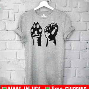 Dog Paw Human Fist Animal Rights Vegan Vegetarian 2020 T-Shirt