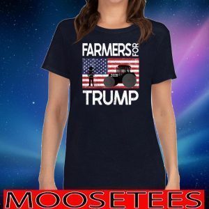 Farmers For Trump 2020 Vintage US Flag T-Shirt